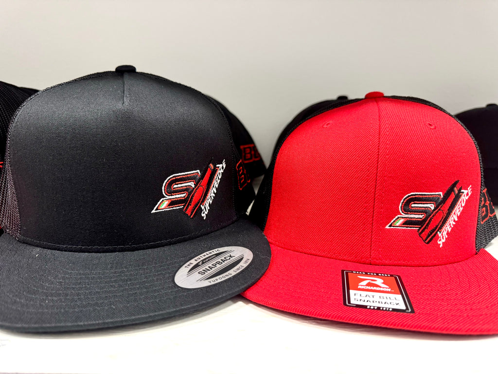 Black/Red FLAT BRIM SV Offshore Race hat